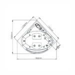 جکوزی ترموزا مدل 1350