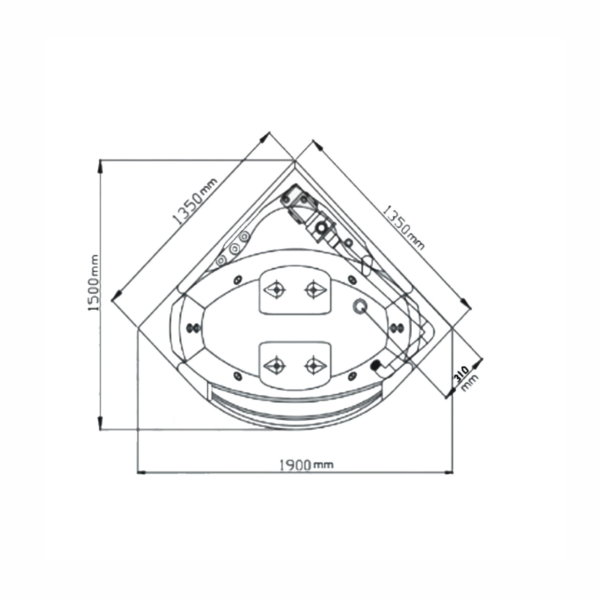 جکوزی ترموزا مدل 1350
