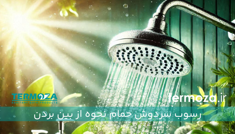 رسوب سردوش حمام نحوه از بین بردن